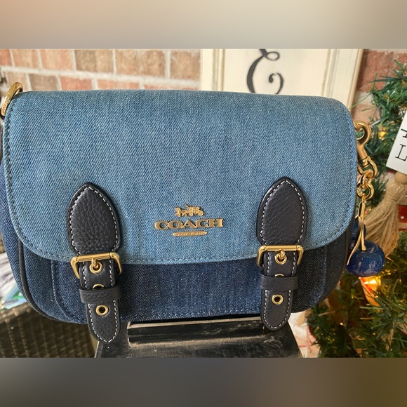 Coach Lucy Denim Crossbody Denim Bag RARE FIND - Picture 9 of 14